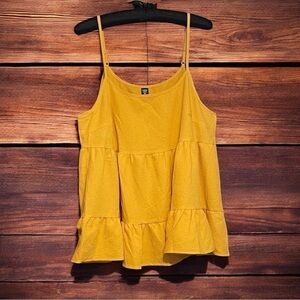 SHEIN CURVE ADJUSTABLE SPAGHETTI STRAPS RUFFLE TOP SIZE 1X